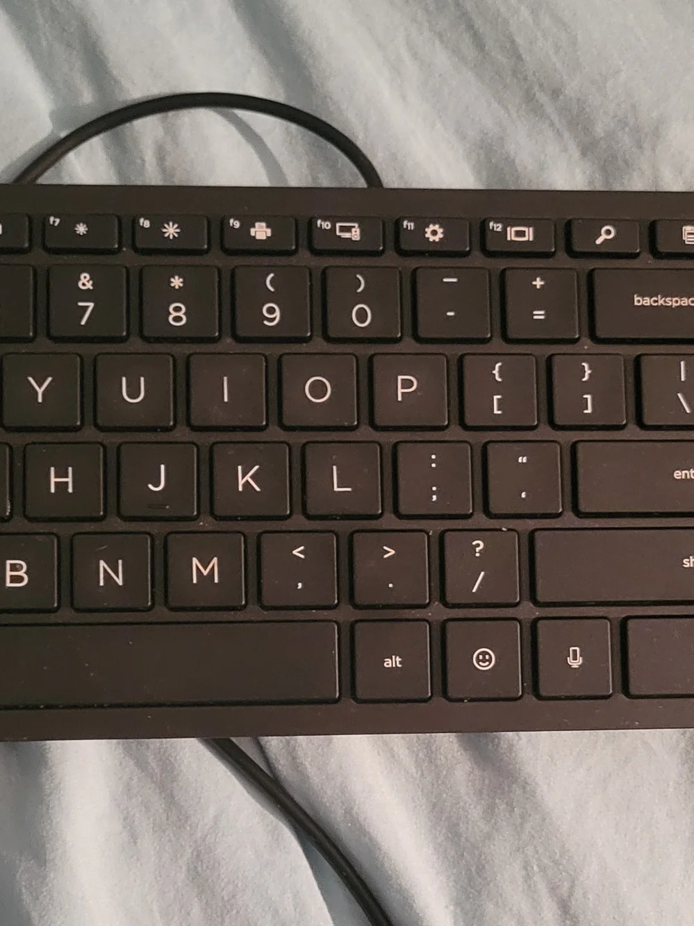 HP Wired Desktop 320K Keyboard M54849-001 & HP 310 Black Wired Mouse